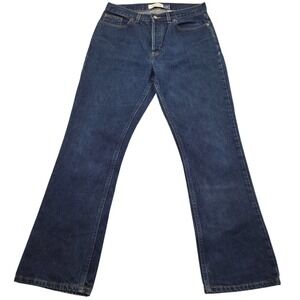 VTG Y2K GAP Boot Cut Button Fly Mid-Rise Jeans Dark Wash Womens 12 Regular